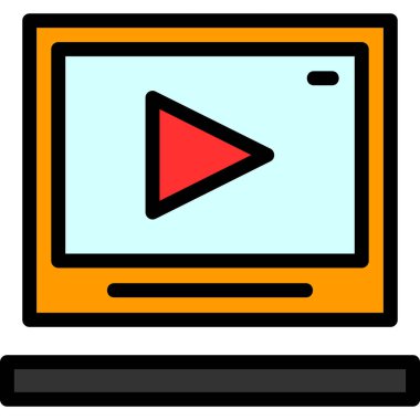 Televizyon. Web simgesi basit tasarım