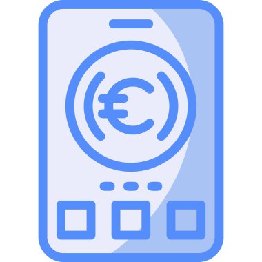 Avro telefon simgesi basit vektör illüstrasyonu