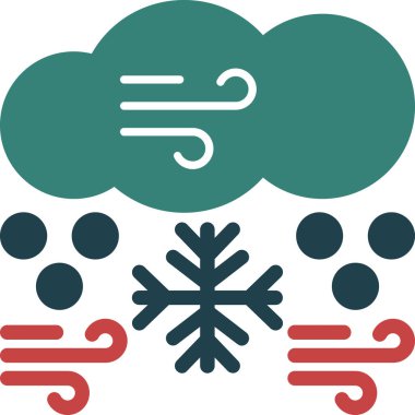 Kar havası. Web simgesi