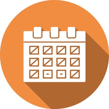 Takvim. Web simgesi basit illüstrasyon