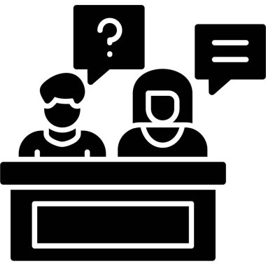 Solid biçimli çağrı merkezi müşteri simgesi