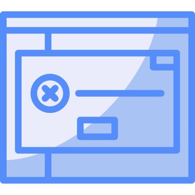 tarayıcı web simgesi basit vektör illüstrasyonu