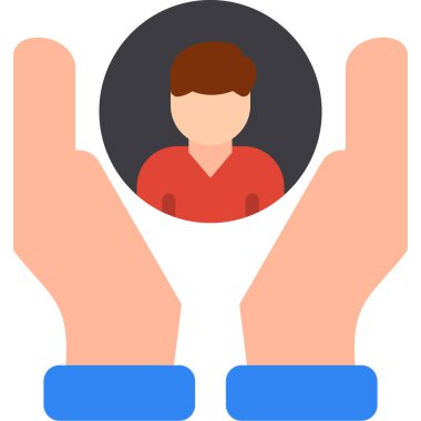 Düz biçimli Avatar insan simgesi