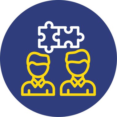 Takım. Web simgesi basit illüstrasyon