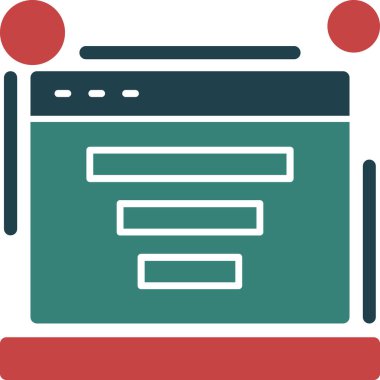 Düz biçimli web tarayıcı simgesi