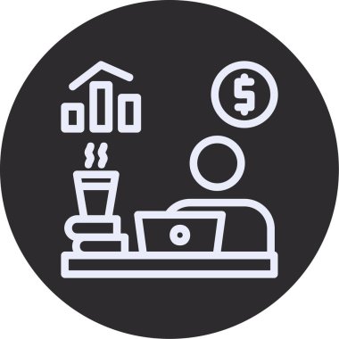 Para için. Web simgesi basit tasarım