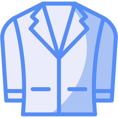 Ceket. Web simgesi basit illüstrasyon