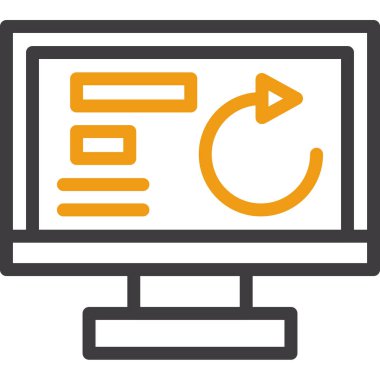 bilgisayar simgesi, vektör illüstrasyonu