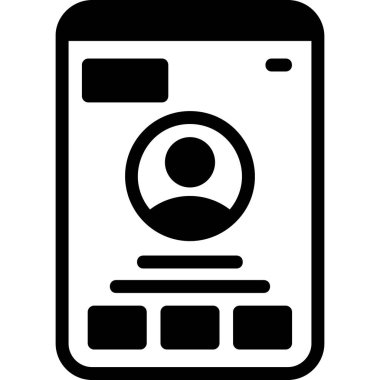 Mobil kutsal kişilerin resmi, vektör çizim