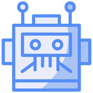 robot web simgesi basit tasarım