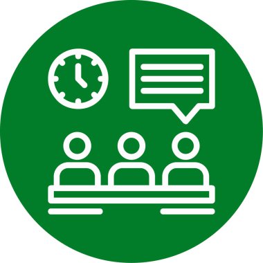 toplantı vektörü simgesi modern basit tasarım