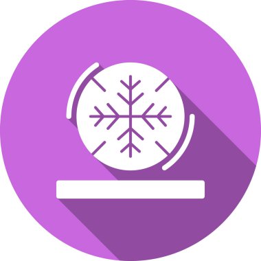 Kış. Web simgesi vektör illüstrasyonu