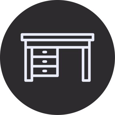 masa simgesi vektör illüstrasyonu