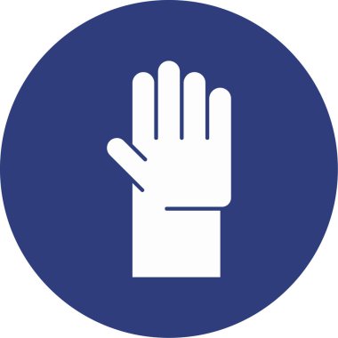 Bir mavi ve beyaz renk simgesinin vektör illüstrasyonu