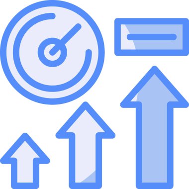 Ok ok simgesi ile doldurulmuş - taslak biçimi