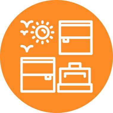 İş ve finans simgesinin vektör illüstrasyonu