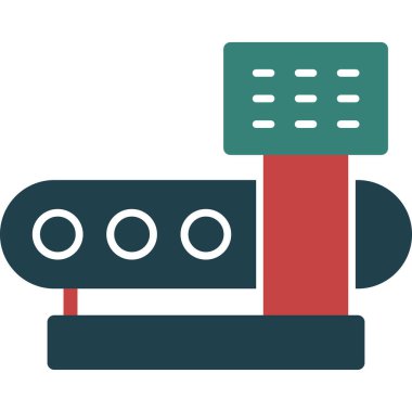 elektrik ısıtıcı simgesi vektör illüstrasyonu