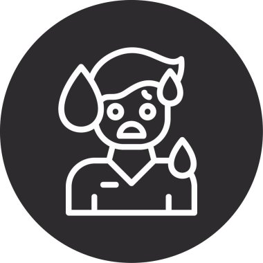 köpek simgesi vektör illüstrasyonu