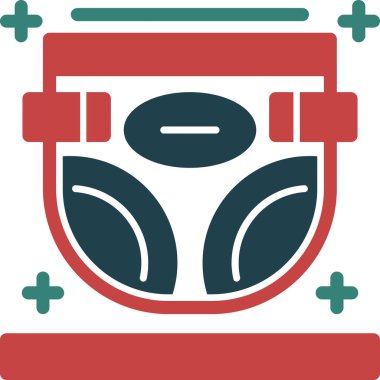 Maske. Web simgesi vektör illüstrasyonu