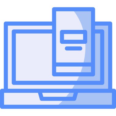 Bilgisayar. Web simgesi basit illüstrasyon