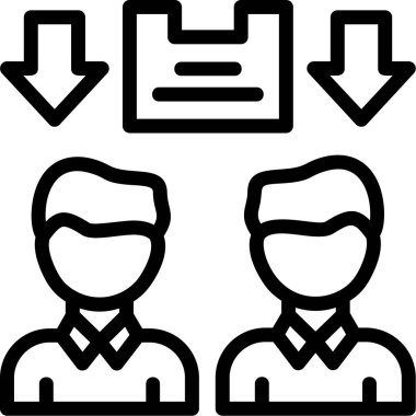 iş yönetimi vektör illüstrasyonu