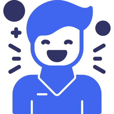 Adamım. Web simgesi basit illüstrasyon