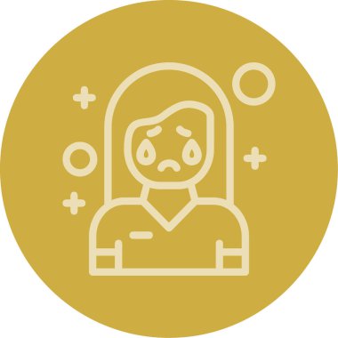 Kadın simgesinin vektör illüstrasyonu