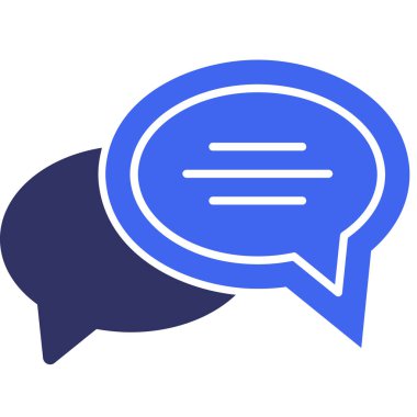 Konuş. Web simgesi basit illüstrasyon