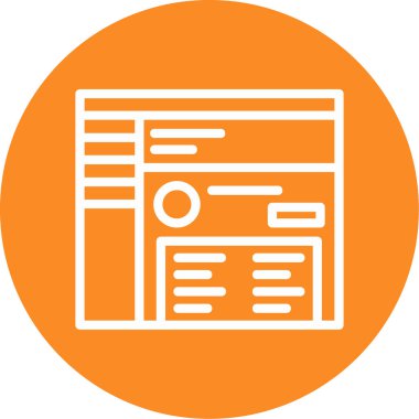 Gazete simgesinin vektör illüstrasyonu