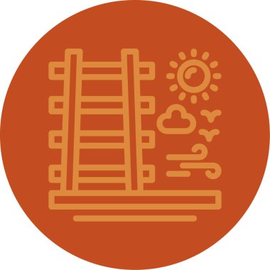 Bir bina simgesinin vektör illüstrasyonu