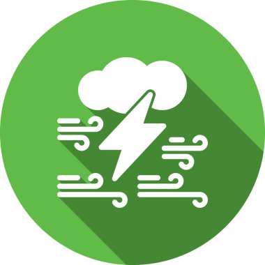 Moda tarzı izole edilmiş arkaplanda bulut şimşeği simgesi