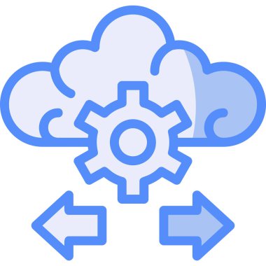 Bulut. Web simgesi basit illüstrasyon