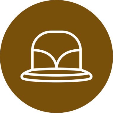 Şapka simgesinin vektör illüstrasyonu