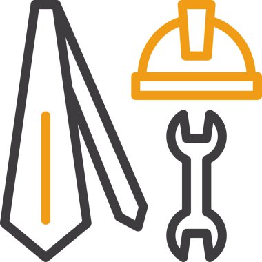 İnşaat miğferi vektör çizgisi simgesi. Beyaz arkaplanda izole edilmiş vektör çizimi. Beyaz arkaplanda kask çizgisi simgesi tasarımı. dizayn edildiğinde, arayüzlerde.