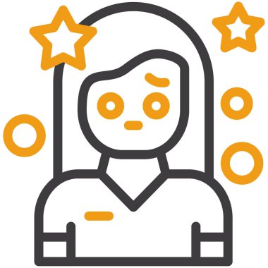 avatar. Web simgesi basit illüstrasyon