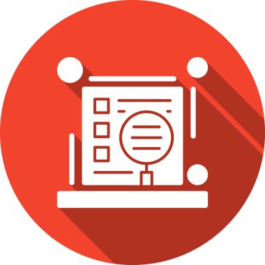 Yazıcı. Web simgesi basit illüstrasyon