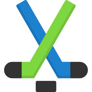 buz hokeyi web simgesi, basit vektör illüstrasyonu