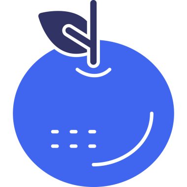 Elma. Web simgesi basit illüstrasyon