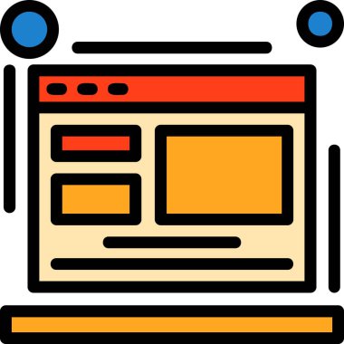 Bilgisayar monitör web simgesi