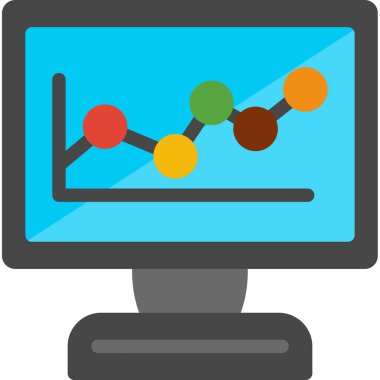 ticari analiz grafiği simgesi - taslak biçimi