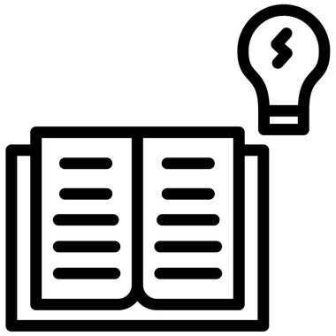 kitap simgesi, vektör illüstrasyonu