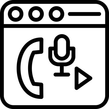 dış hat biçiminde ses hoparlörü simgesi