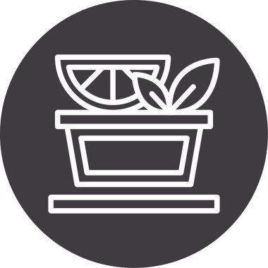 Gıda simgesinin vektör illüstrasyonu