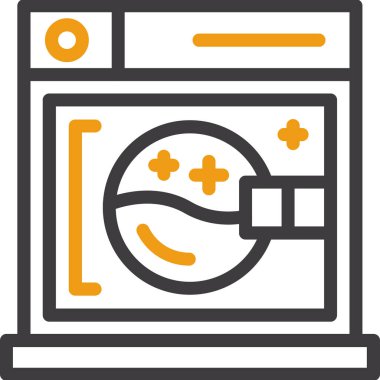 Çamaşır makinesi simgesi, taslak biçimi