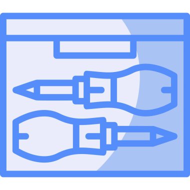 Kalem ve kağıt ikonu. Web için basit kalem ve kağıt vektör simgeleri çizimi