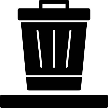 Çöp kutusu vektör simgesi