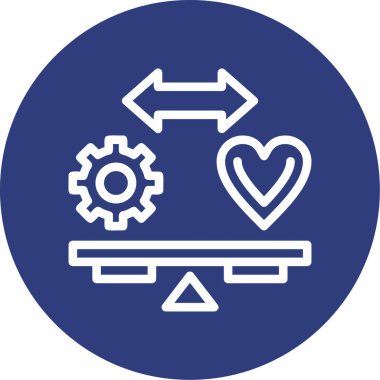 Kalp. Web simgesi basit illüstrasyon