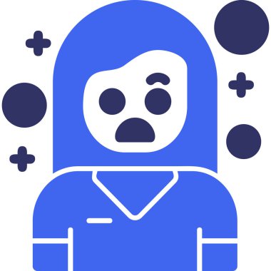 Kızgın adam. Basit illüstrasyon