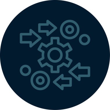 dişli simgesi vektör illüstrasyonu