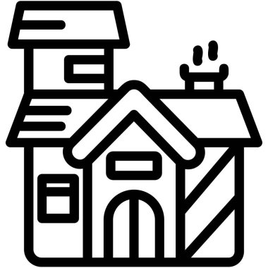 ev inşa simgesi, vektör illüstrasyonu